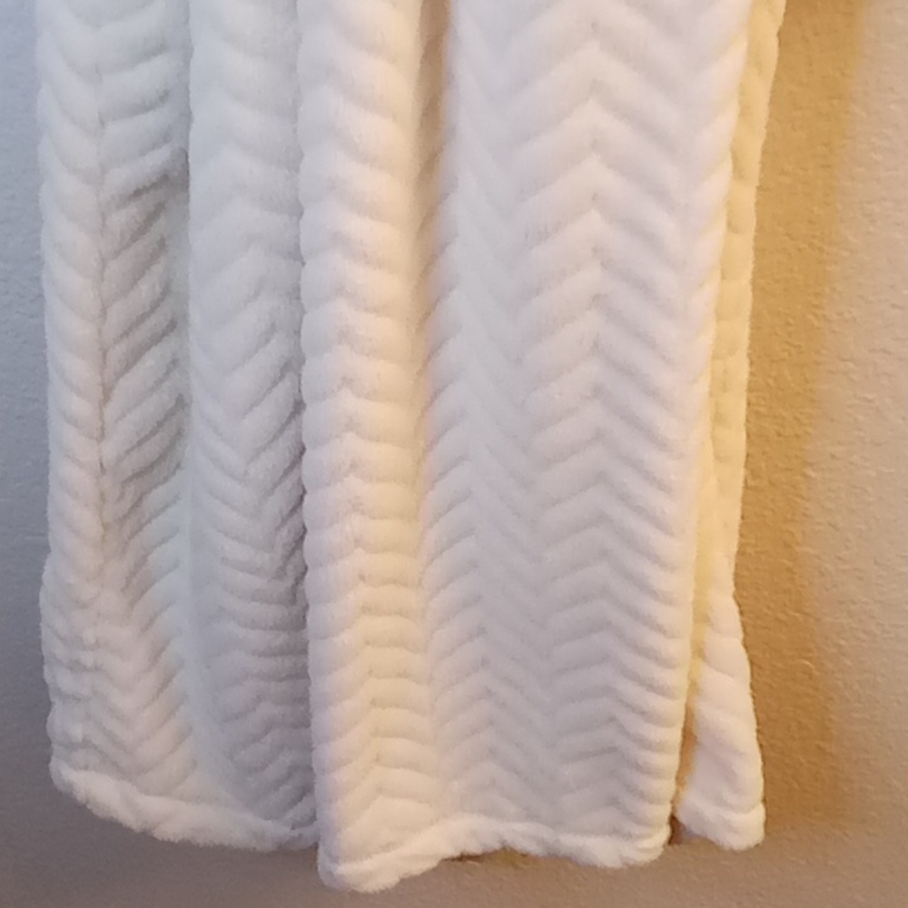 Croft & Barrow Women's Sleepwear Lounge Sz XL Vanilla Cozy Pockets Long Robe B5X - Picture 3 of 12